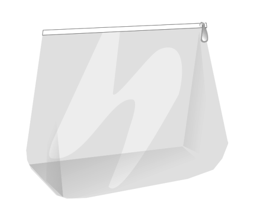 прозрачная косметичка-сумка из пленки ПВХ/ПВД, возможно нанесение логотипа